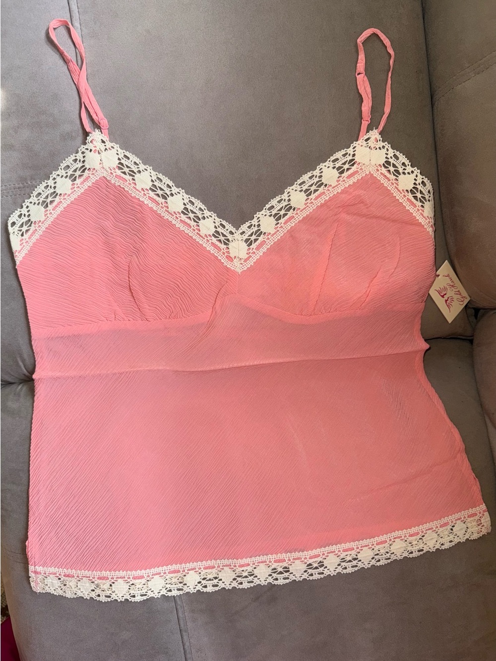 Gold Hawk 100% Silk Cami NWT